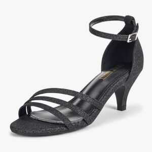 Frank Mully Glitter Kitten Heels Size 7.5